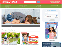 Tablet Screenshot of creativechild.com